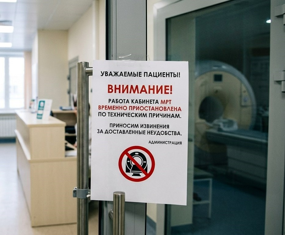 Работа МРТ на платной основе временно приостановлена